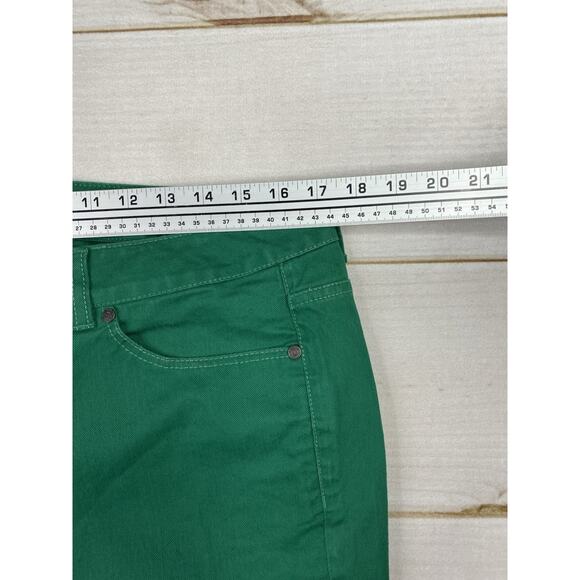 Talbots Womens Jeans Green 14WP W Heritage Slim Ankle Pants Stretch Pockets - Picture 4 of 11